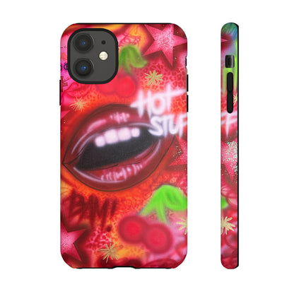 "hot stuff" airbrush iPhone case