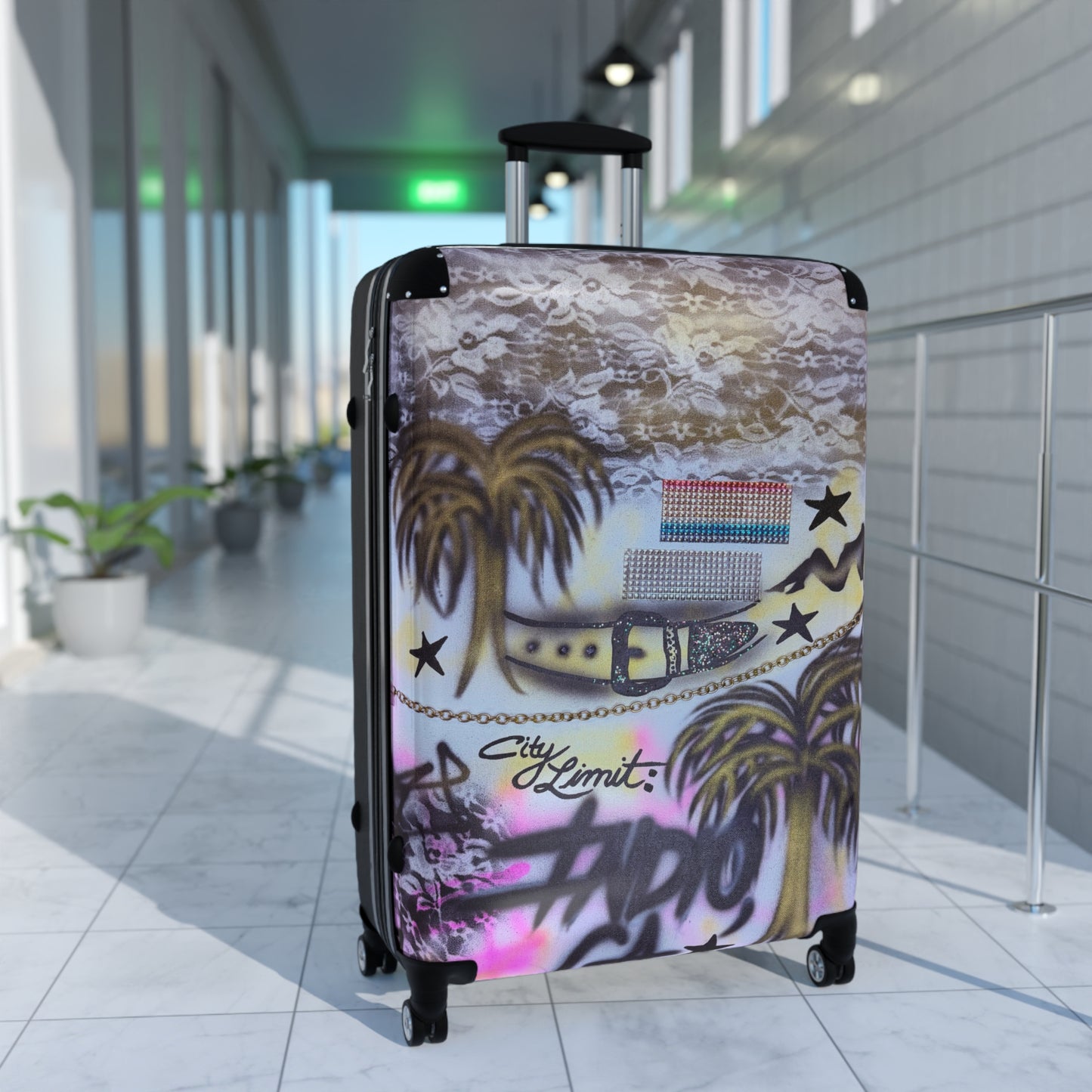 "indio, ca" airbrush suitcase