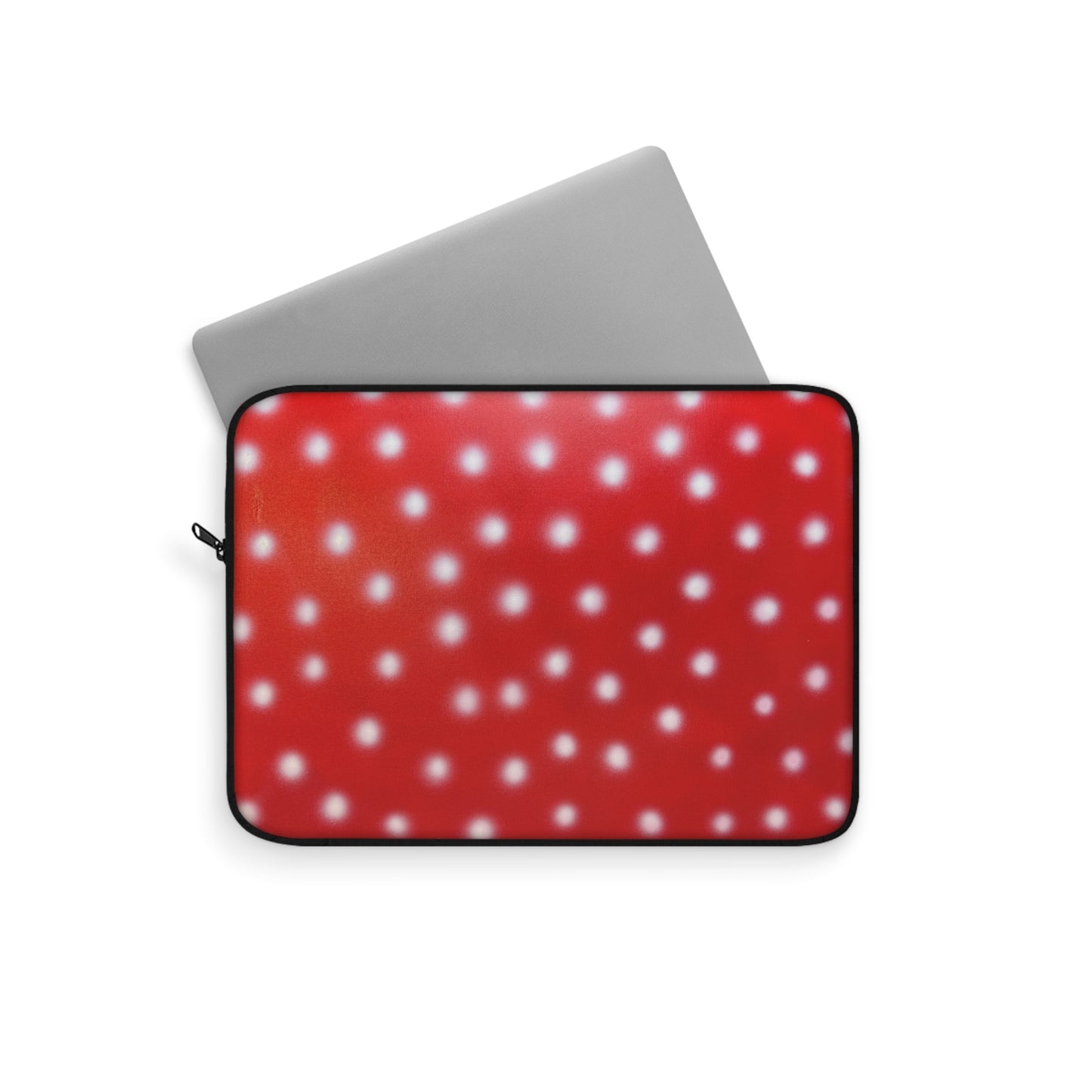 "cherry crush polka dot" airbrush laptop sleeve