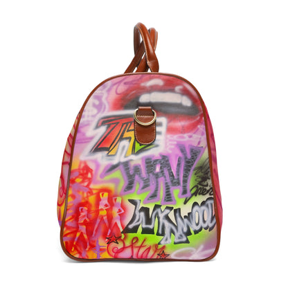 "wynwood gold" airbrush waterproof travel bag