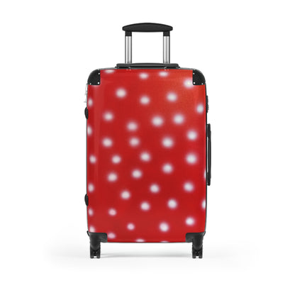"cherry crush polka dot" airbrush suitcase