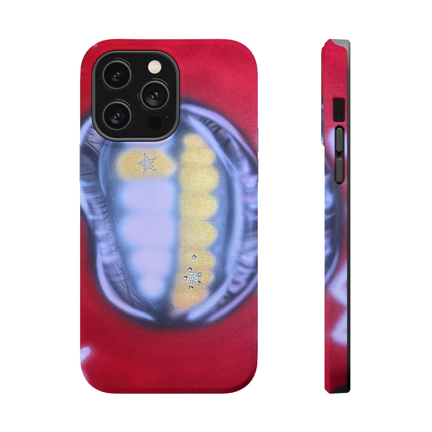MagSafe "bite me bling" airbrush iPhone case