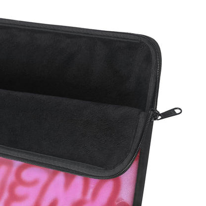 "tickled pink!" airbrush laptop sleeve