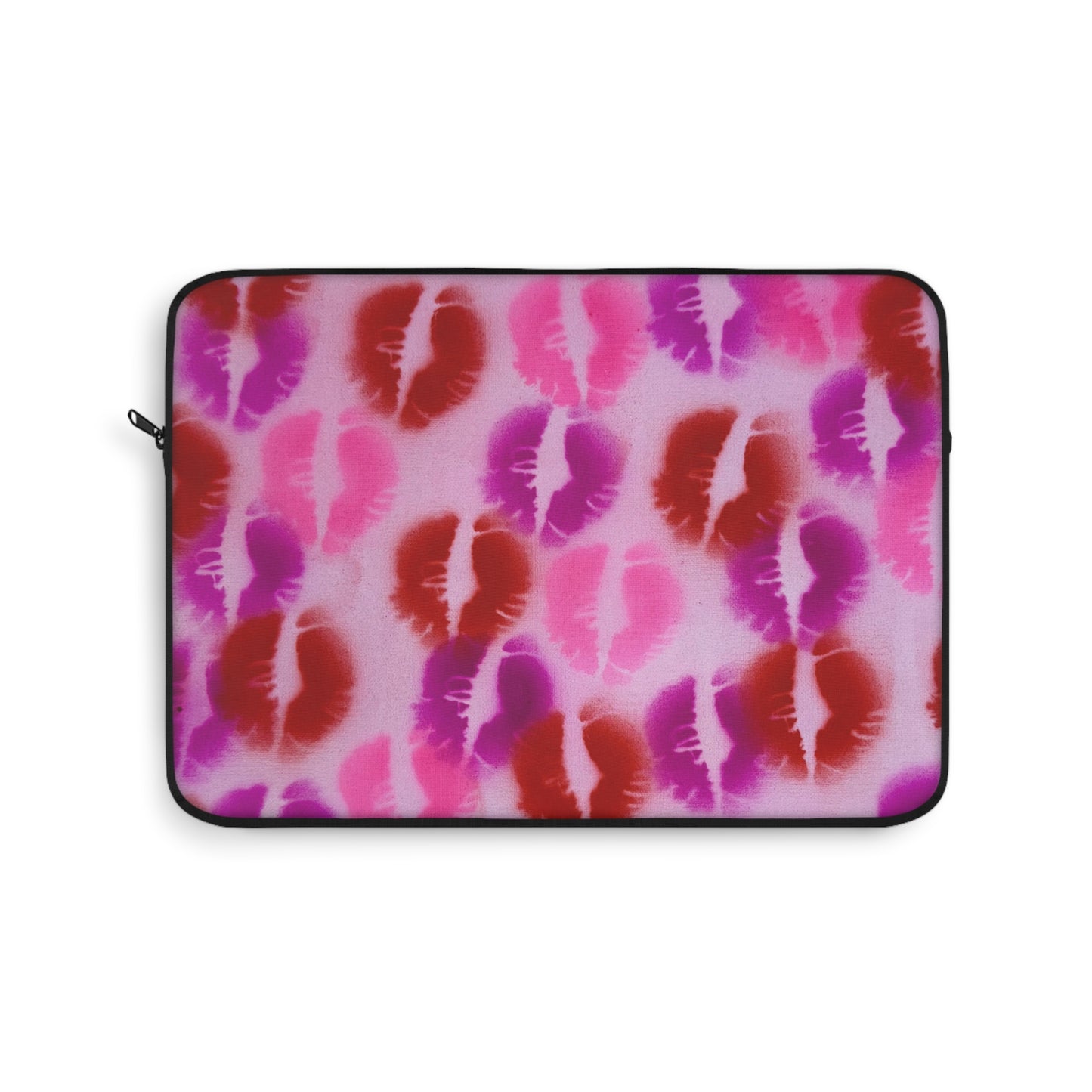 "mwah!" airbrush laptop sleeve