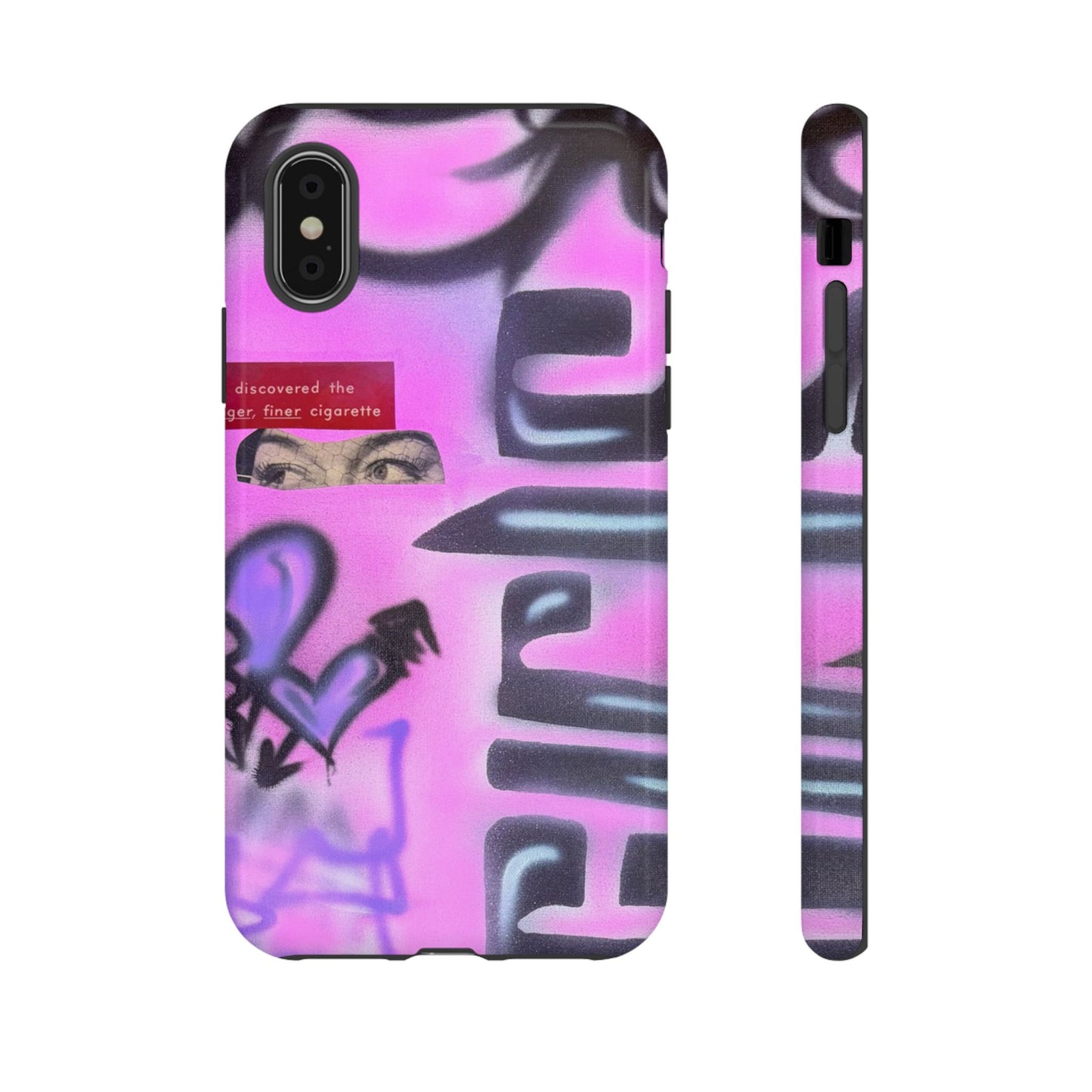 "purple princess" airbrush iPhone case