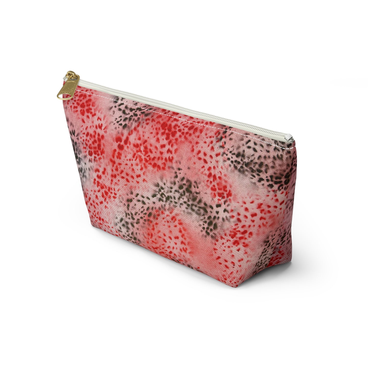 "red cheetah" airbrush makeup pouch