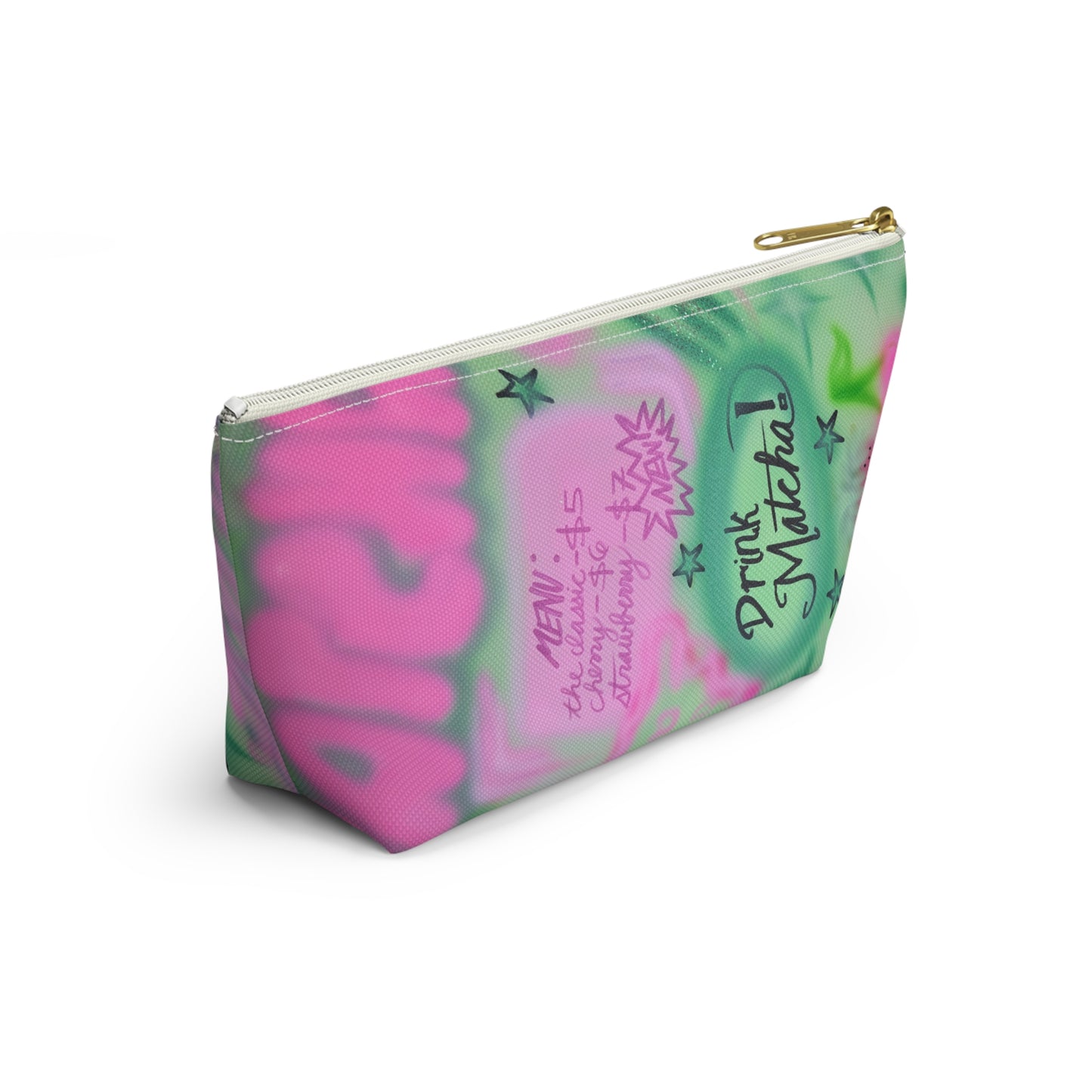 "matcha!" airbrush makeup pouch