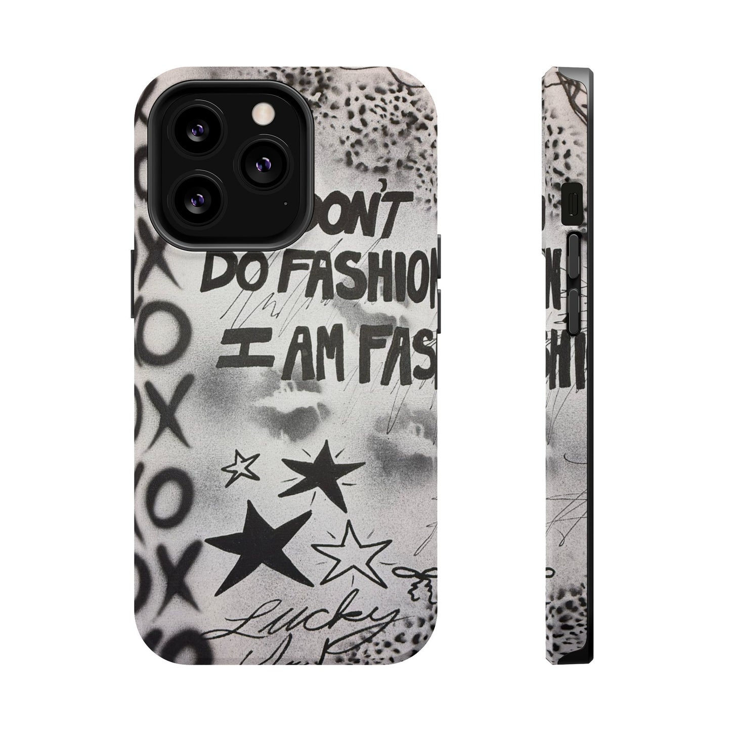 MagSafe "i am fashion" airbrush iPhone case