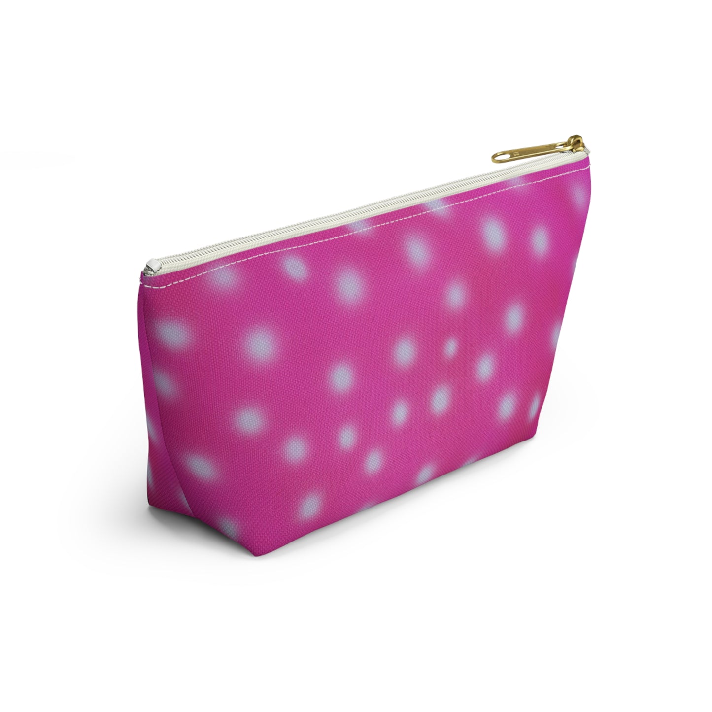 "bubblegum polka dot" airbrush makeup pouch