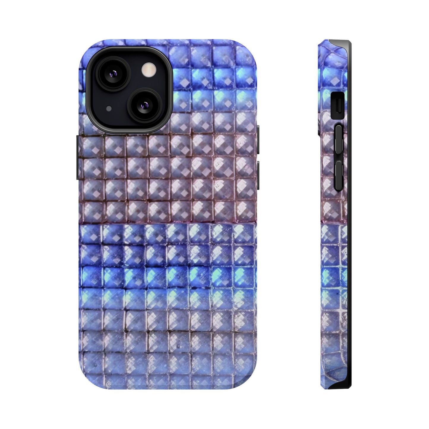 MagSafe "blue studs" airbrush iPhone case