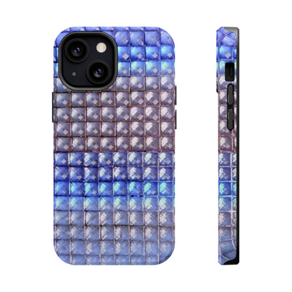 MagSafe "blue studs" airbrush iPhone case