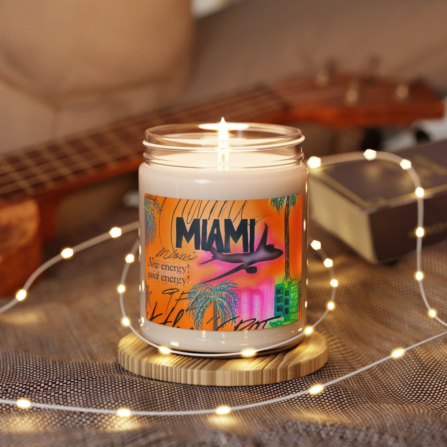 "miami, fl" airbrush soy candle