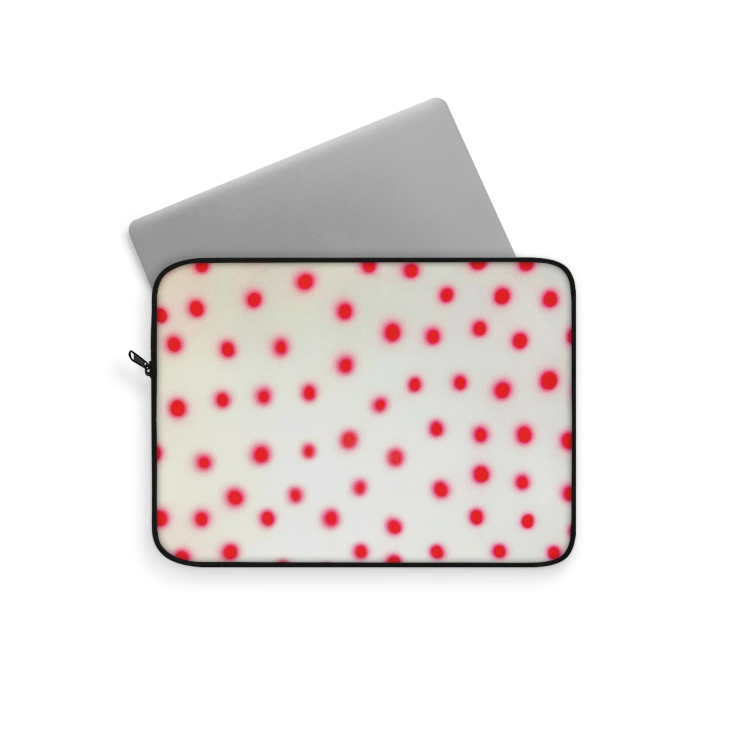 "vanilla cherry polka dot" airbrush laptop sleeve