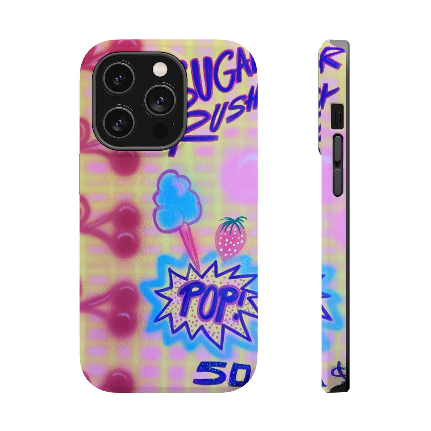 MagSafe "sugar rush" airbrush iPhone case