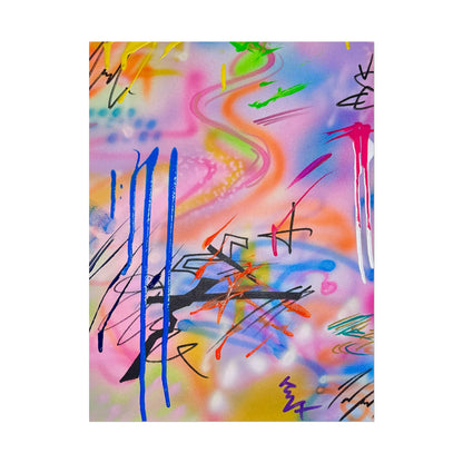 "neon haze" airbrush rolled print
