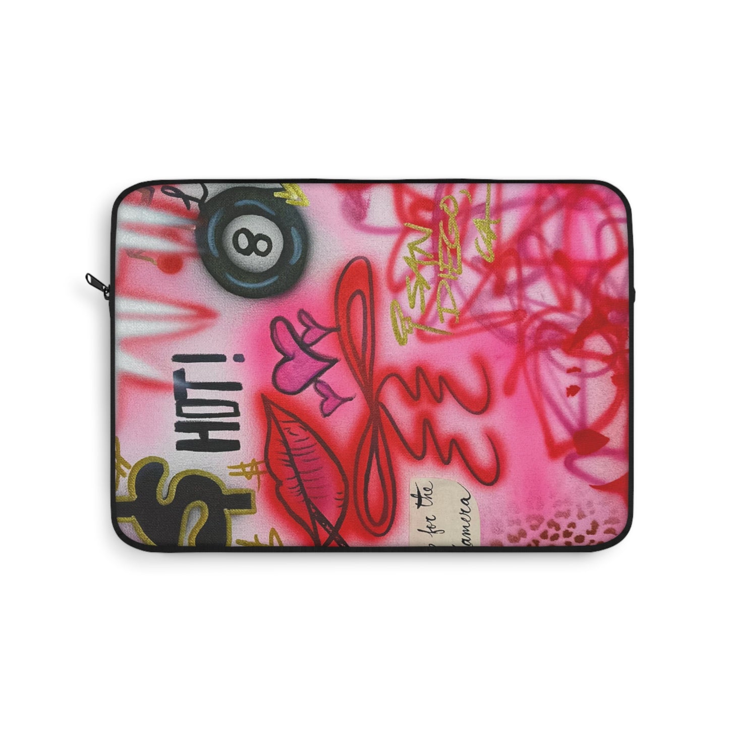 "IT girl" airbrush laptop sleeve