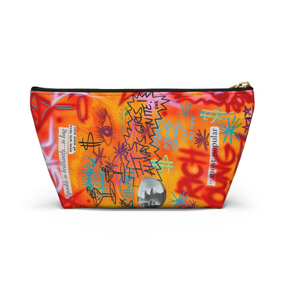 "young, rich, hot" airbrush makeup pouch