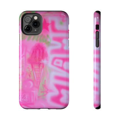 "sunset sorbet" airbrush iPhone case