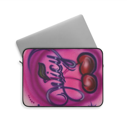 "juicy" airbrush laptop sleeve