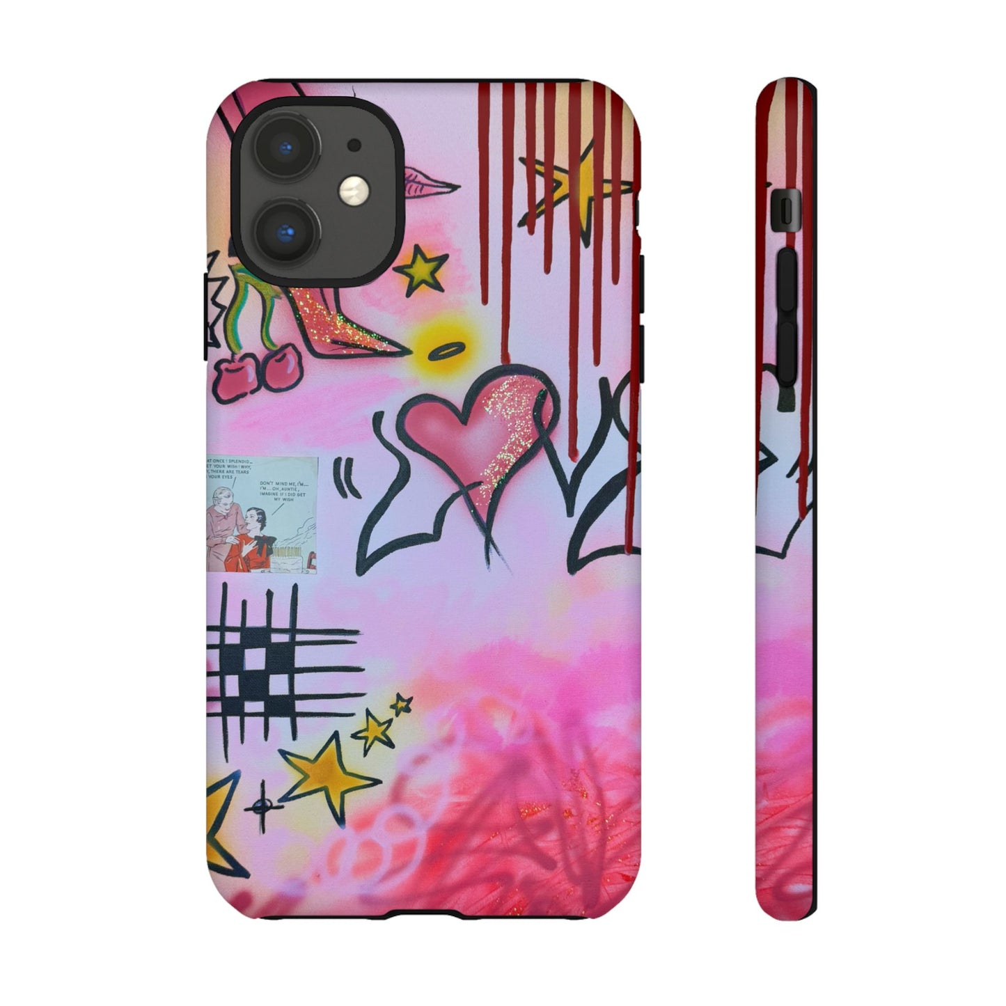 "cherry luvr" airbrush iPhone case