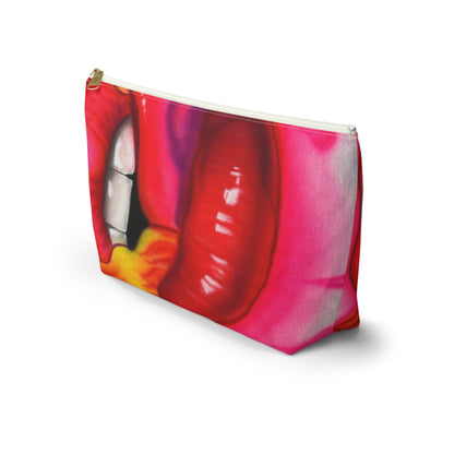 "flaming lips pt. 2" airbrush makeup pouch