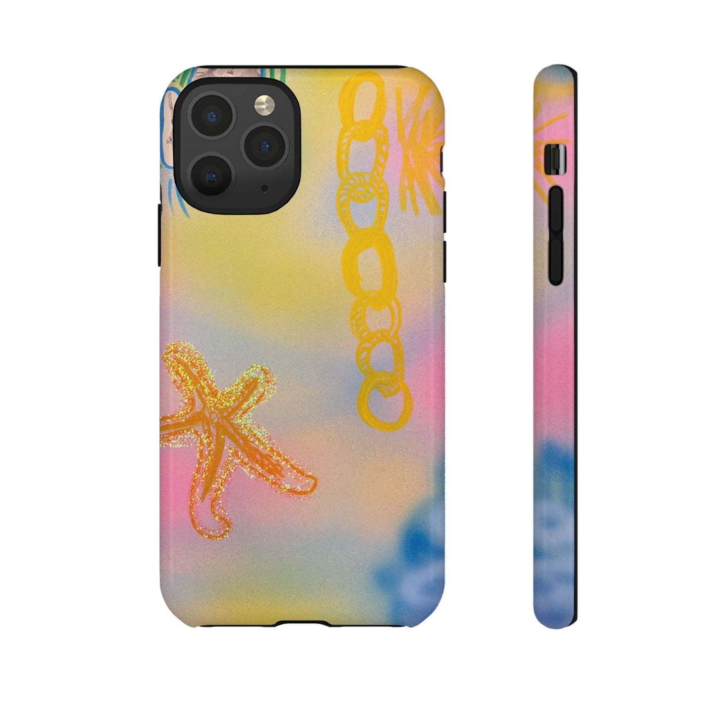 "sweet starfish" airbrush iPhone case