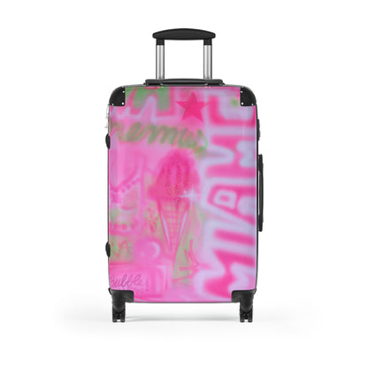 "miami matcha" airbrush suitcase