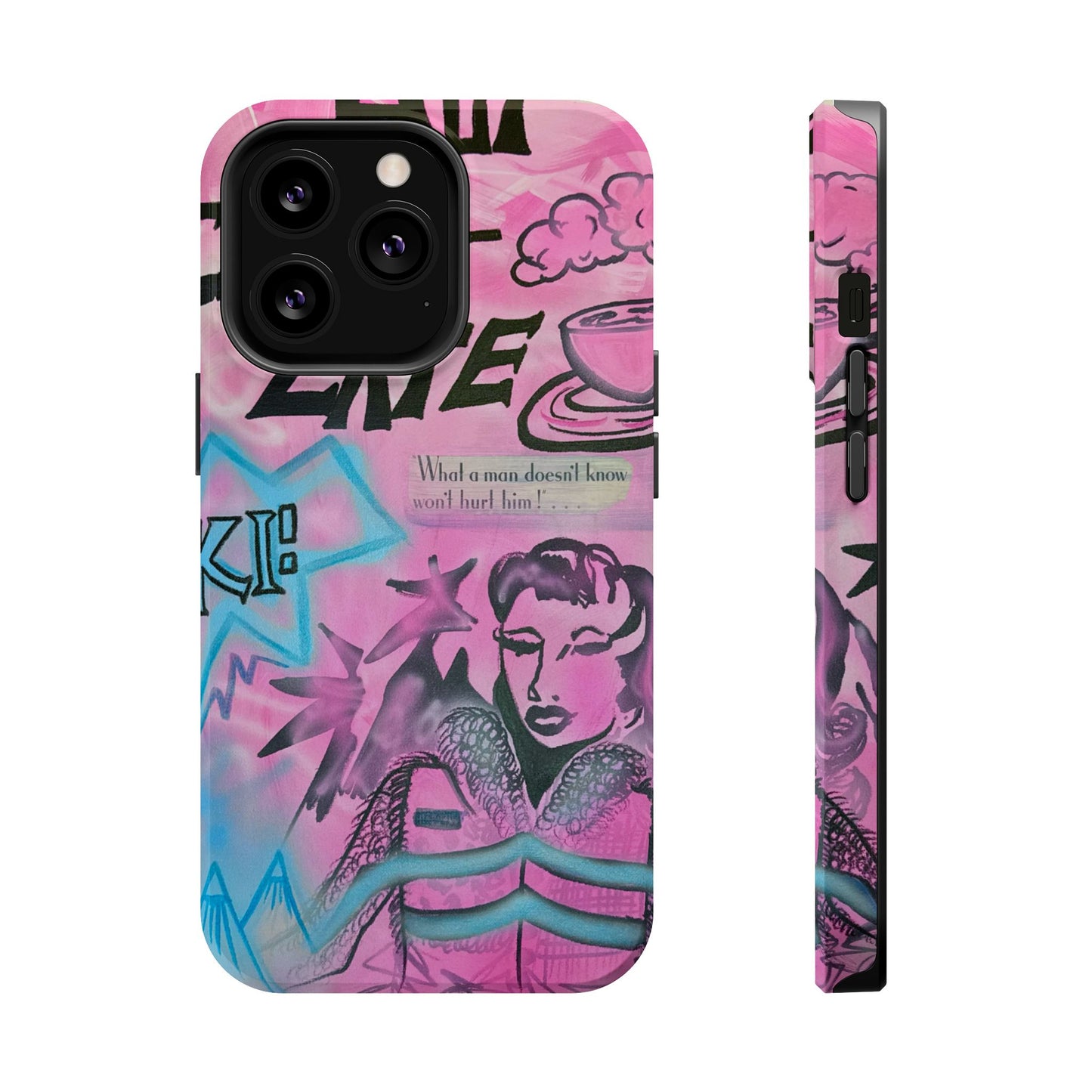 MagSafe "avant le ski" airbrush iPhone case