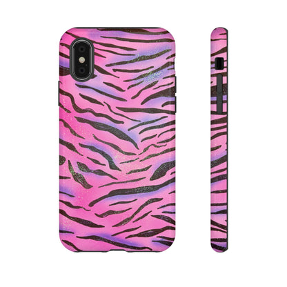 "glitter zebra" airbrush iPhone case