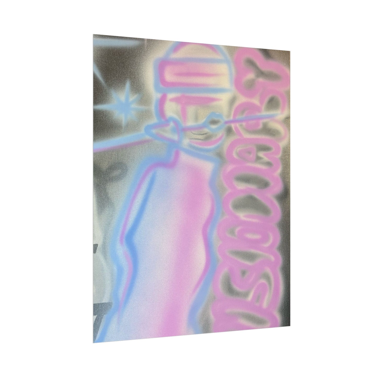 "visionary" pt. 2 airbrush rolled print