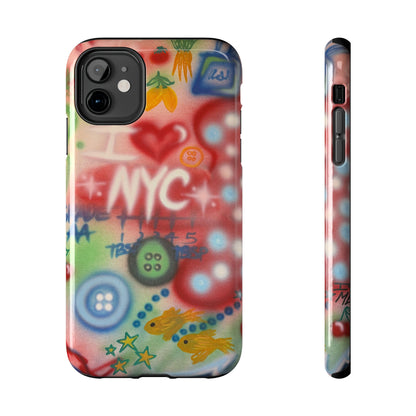 "i <3 NYC" airbrush iPhone case