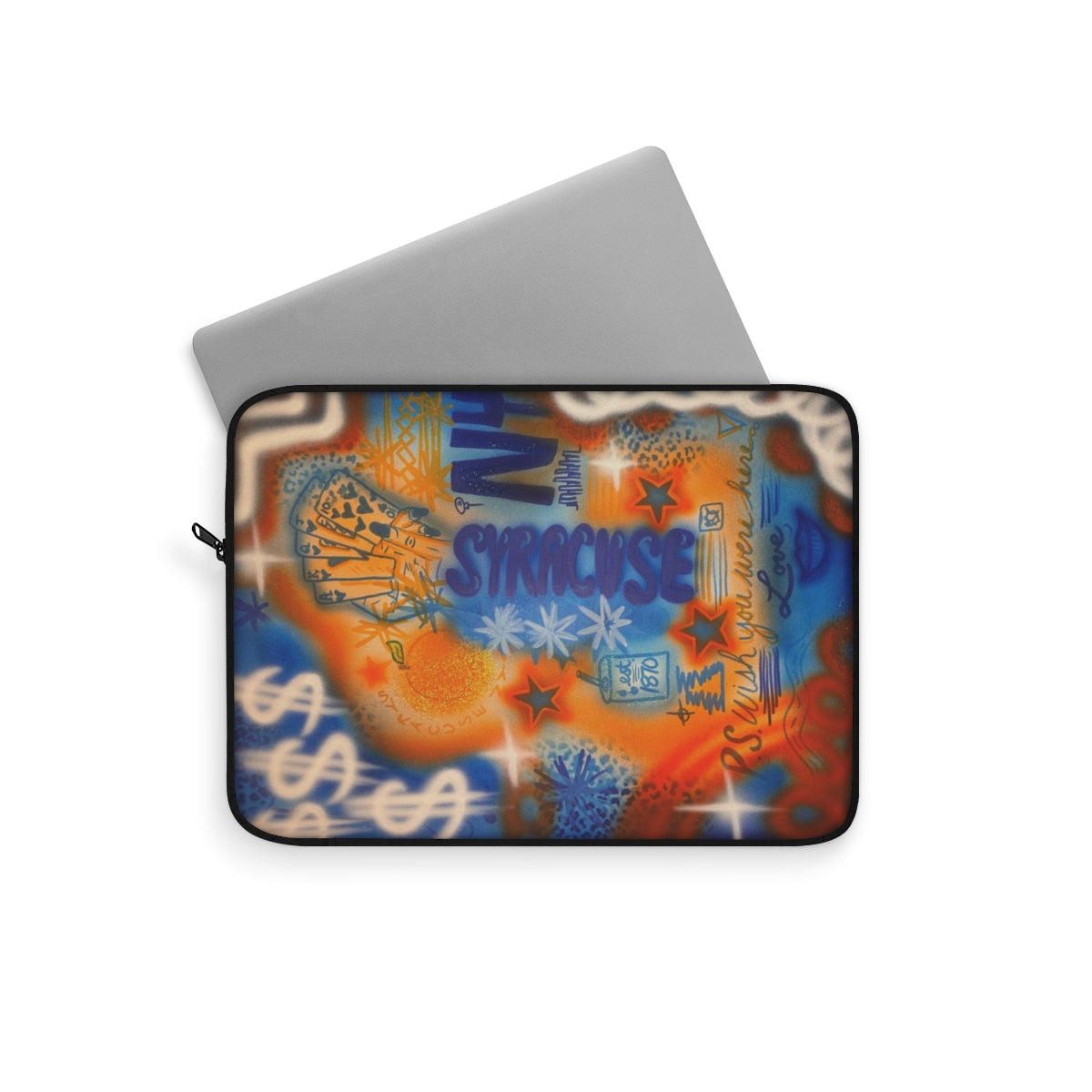"syracuse, ny" airbrush laptop sleeve