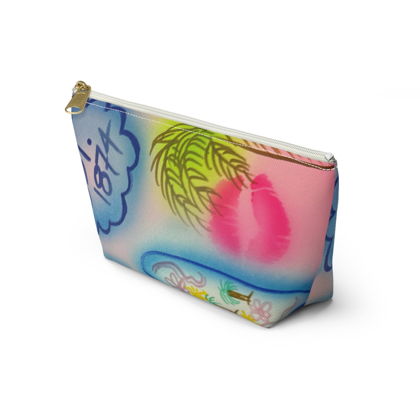 "in the wave" airbrush makeup pouch