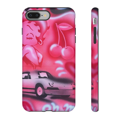 "on her way" airbrush iPhone case