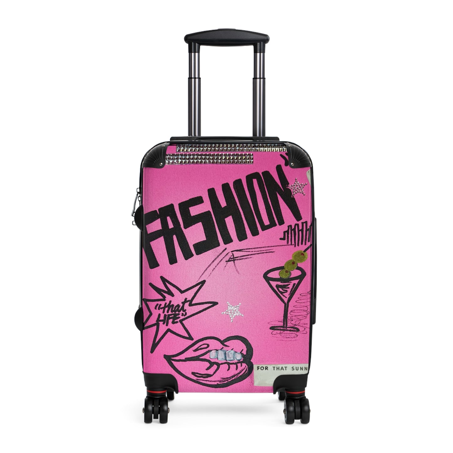 "high fashion" airbrush suitcase