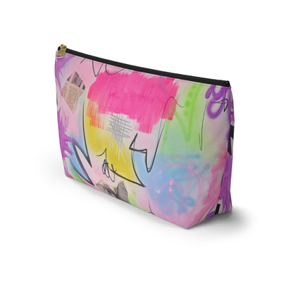"pastel static" airbrush makeup pouch