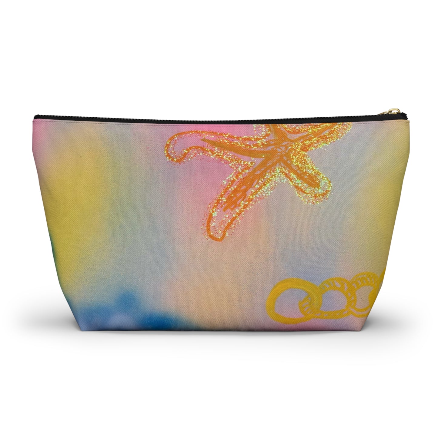 "sweet starfish" airbrush makeup pouch