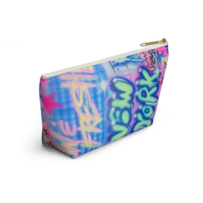 "spending $$ is my talent" airbrush makeup pouch