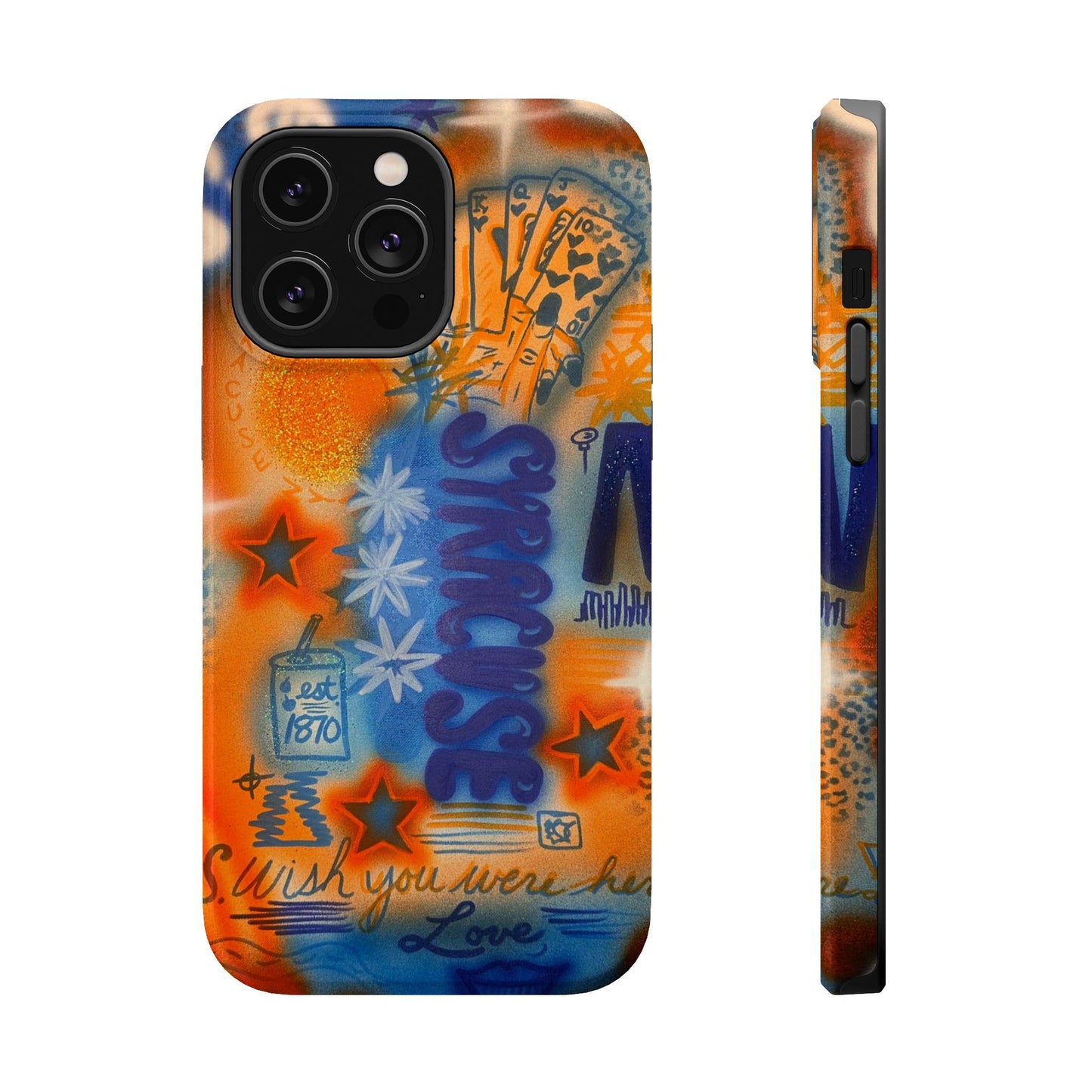 MagSafe "syracuse" airbrush iPhone case