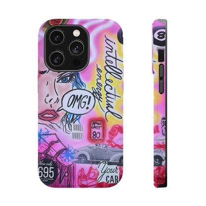 MagSafe "intellectual energy" airbrush iPhone case