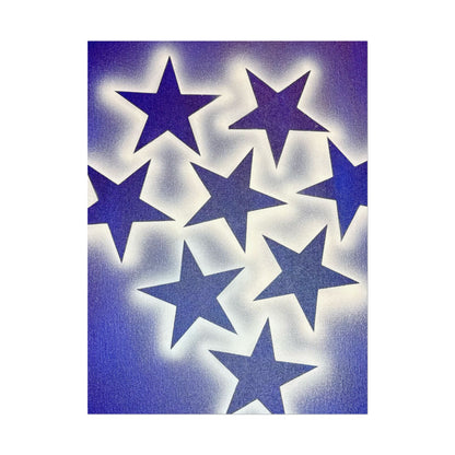 "frosted galaxy" airbrush rolled print