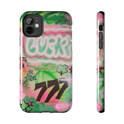 "so lucky" airbrush iPhone case