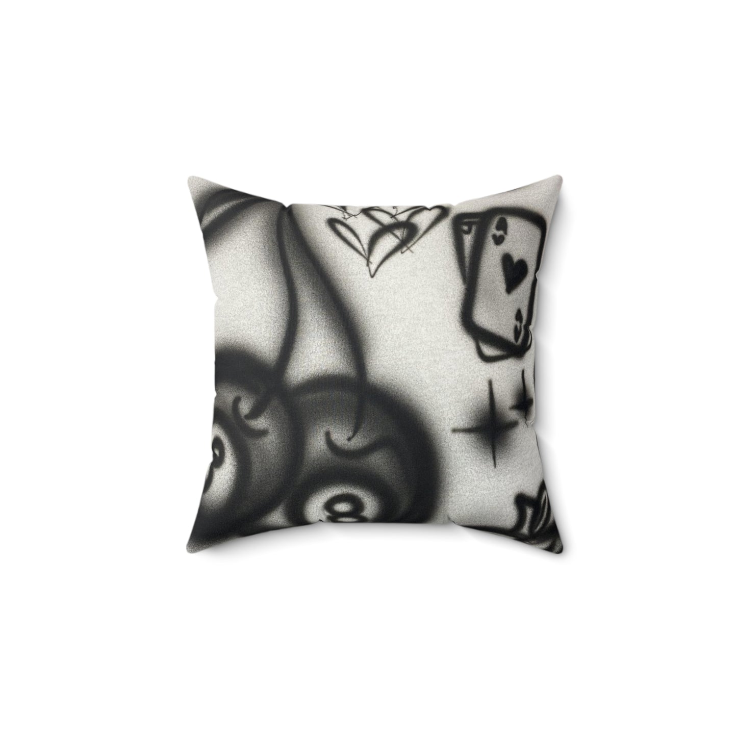 "hidden ace" airbrush pillow
