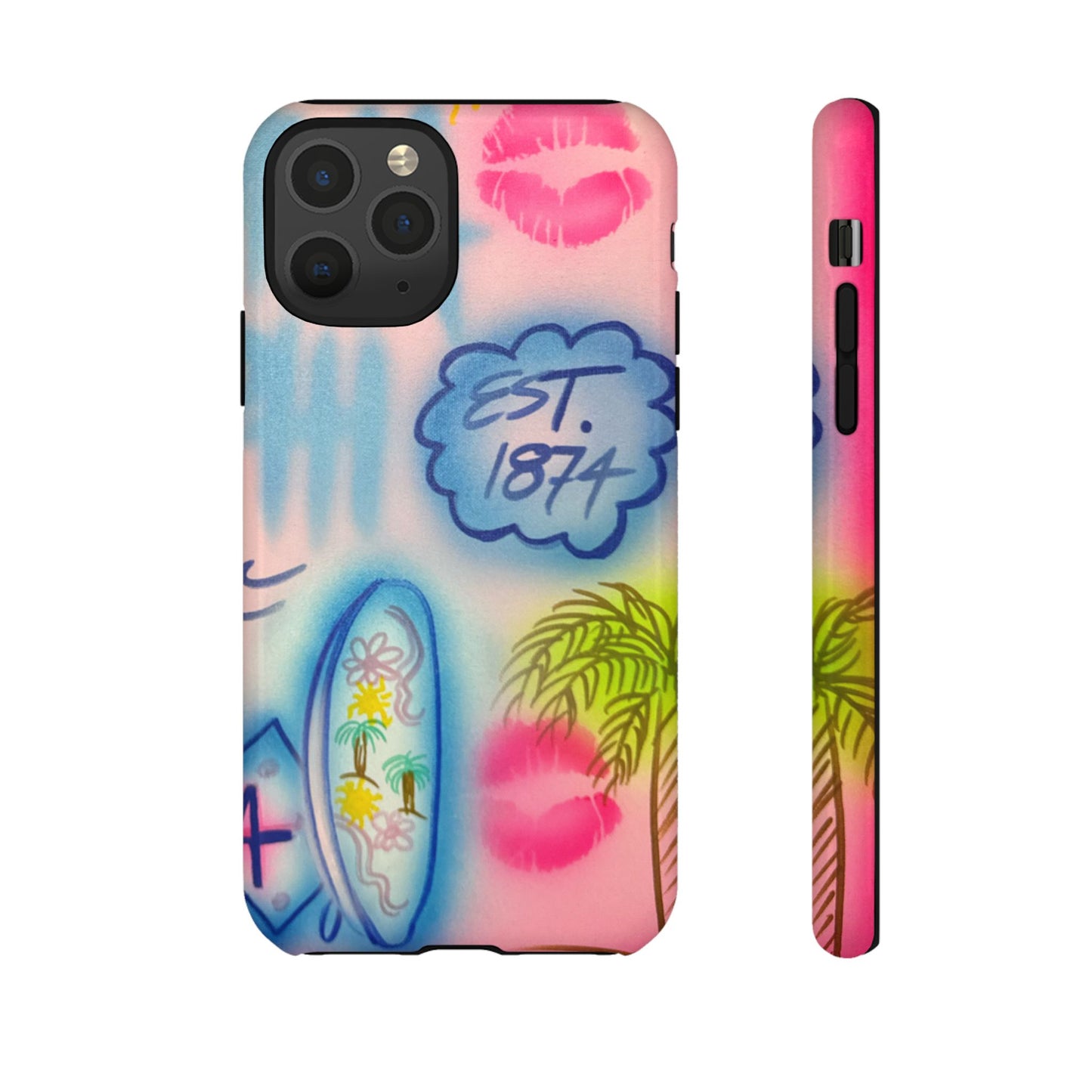 "in the wave" airbrush iPhone case