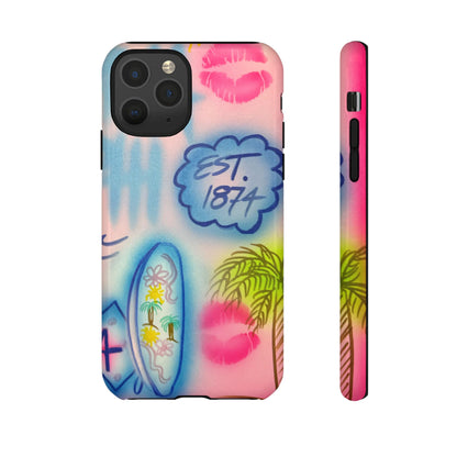 "in the wave" airbrush iPhone case