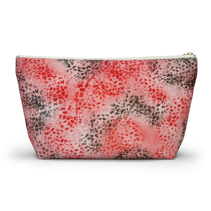 "red cheetah" airbrush makeup pouch