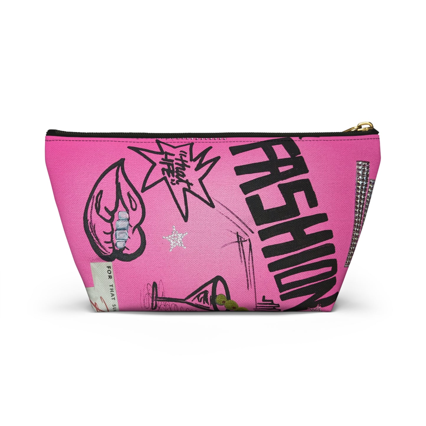"high fashion" airbrush makeup pouch