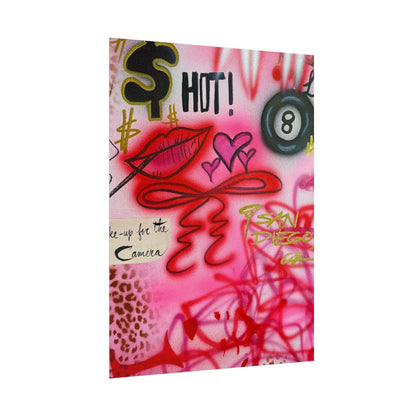 "IT girl" airbrush rolled print