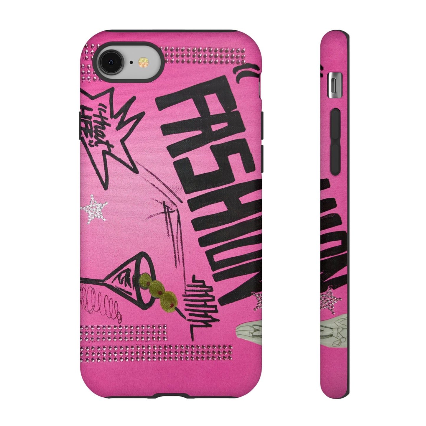 "high fashion pt. 2" airbrush iPhone case
