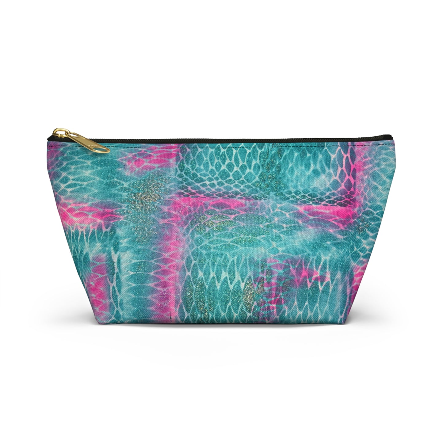 "snake skin" airbrush makeup pouch